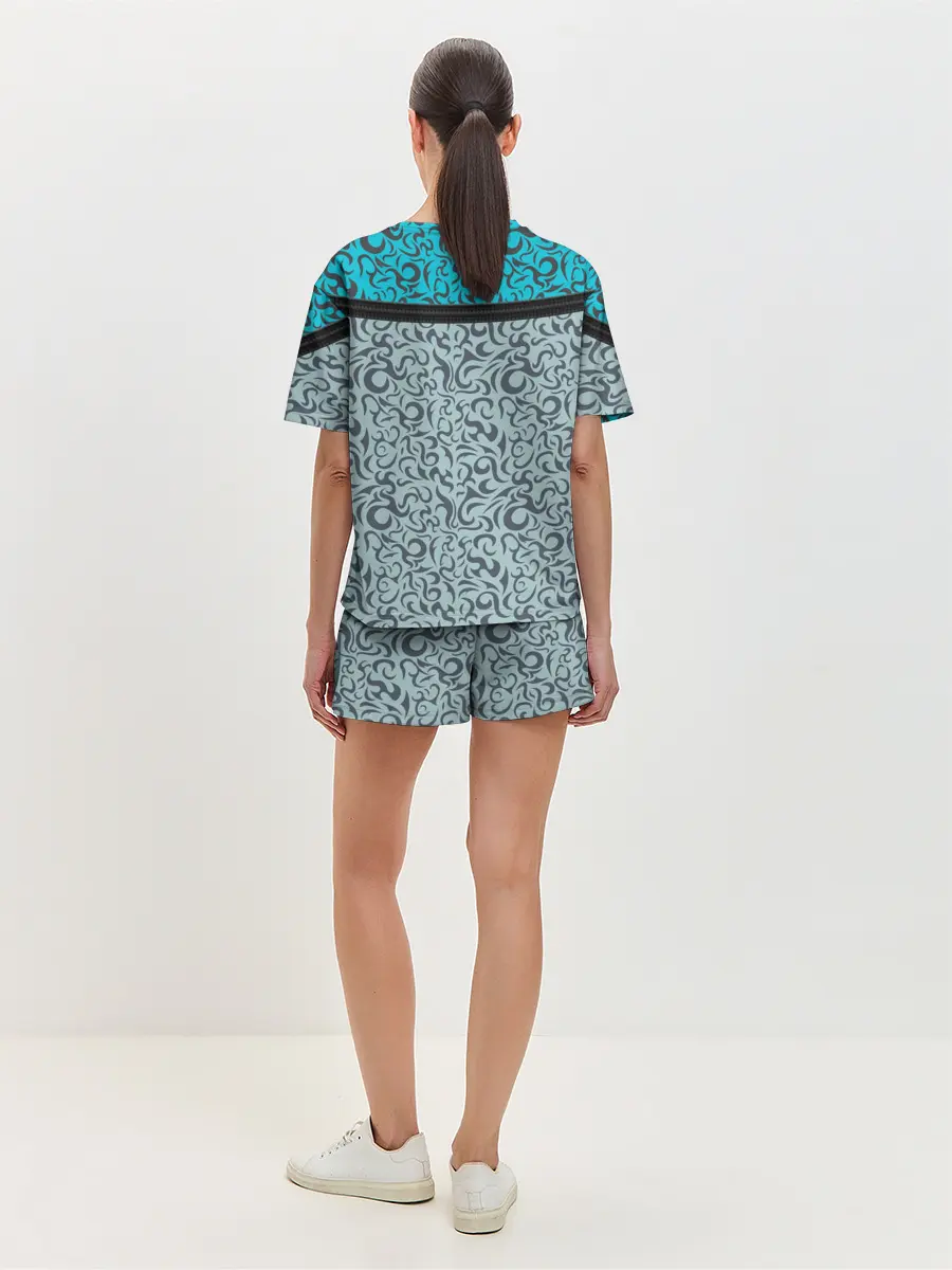 Женская пижама с шортами / Снежный вихрь
