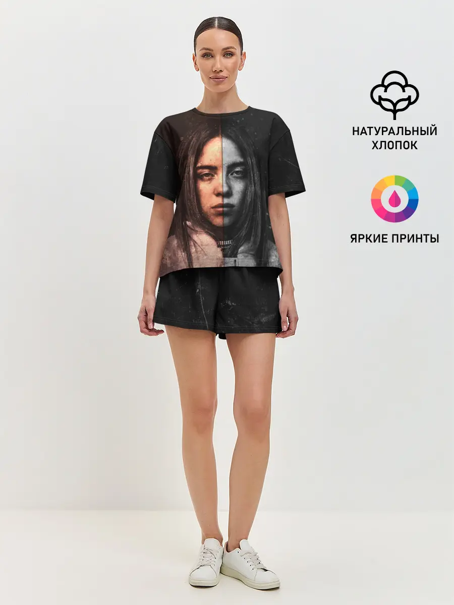 Женская пижама с шортами / Билли Айлиш | Billie Eilish