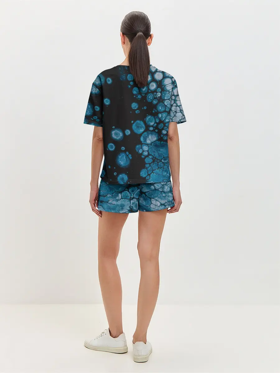 Женская пижама с шортами / Лёд