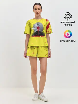 Женская пижама с шортами / TRAUMA TEAM Cyberpunk 2077