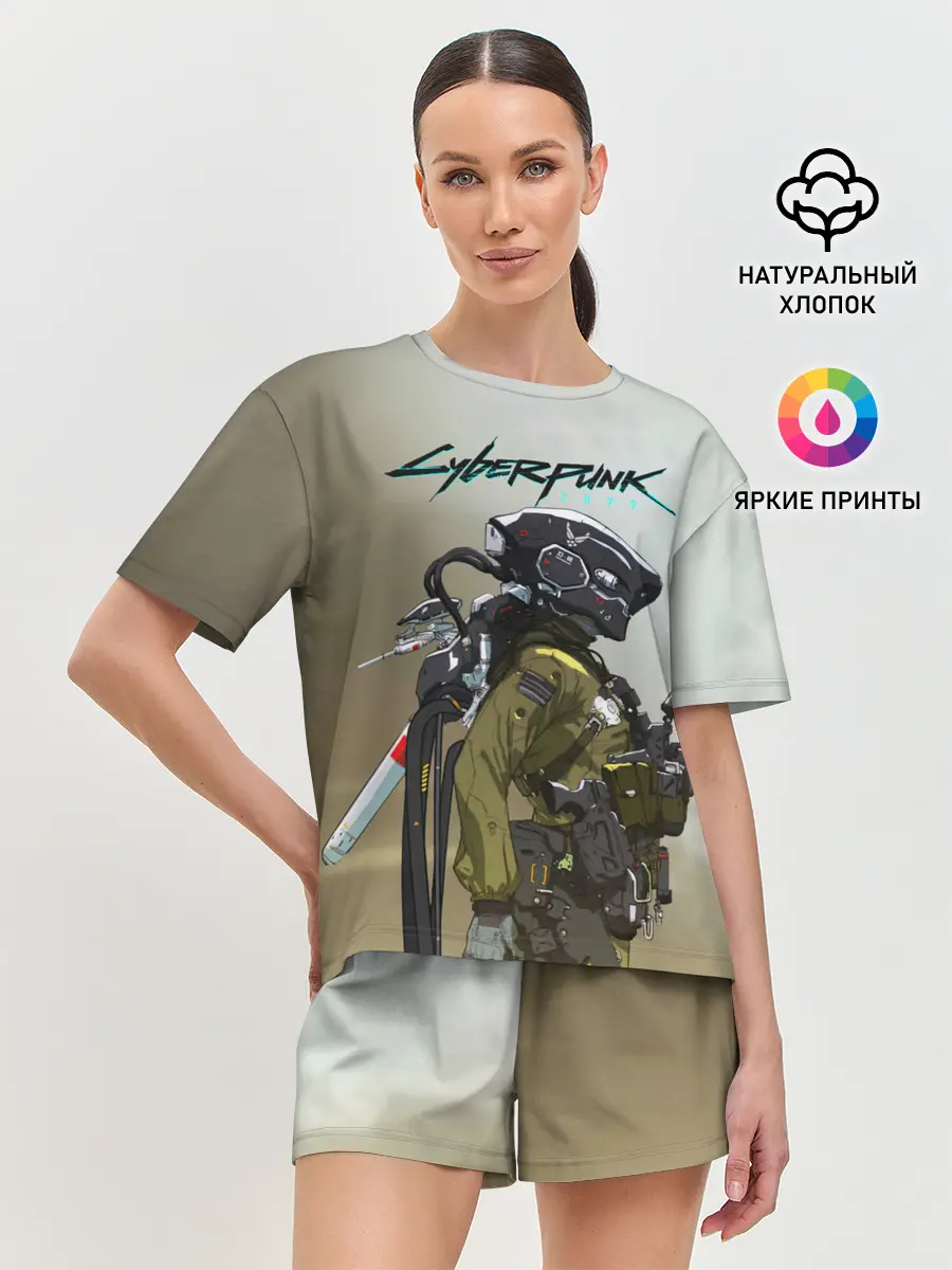 Женская пижама с шортами / Cyberpunk 2077|Киберпанк 2077