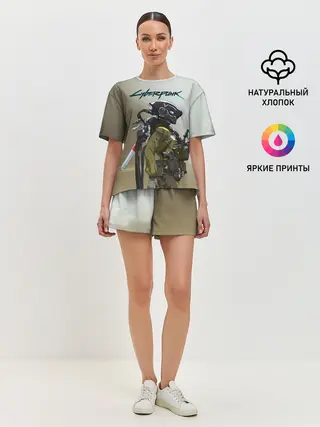 Женская пижама с шортами / Cyberpunk 2077|Киберпанк 2077