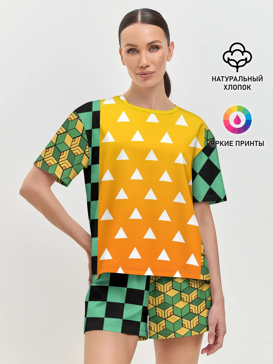 Женская пижама с шортами / ТАНДЖИРО | ЗЕНИТЦУ | ТОМИОКА