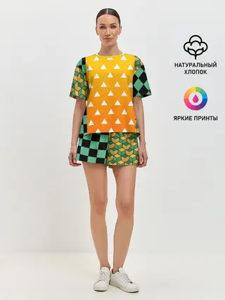 Женская пижама с шортами / ТАНДЖИРО | ЗЕНИТЦУ | ТОМИОКА