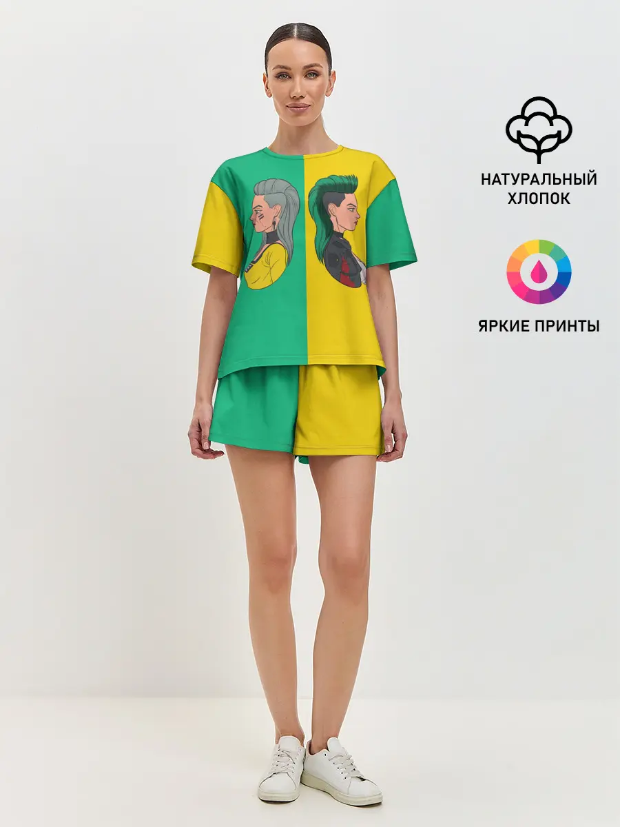 Женская пижама с шортами / Бестия