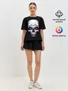 Женская пижама с шортами / Glitch Skull