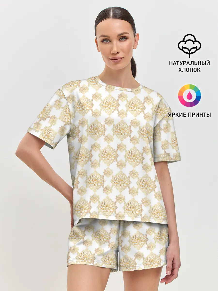 Женская пижама с шортами / Лотос