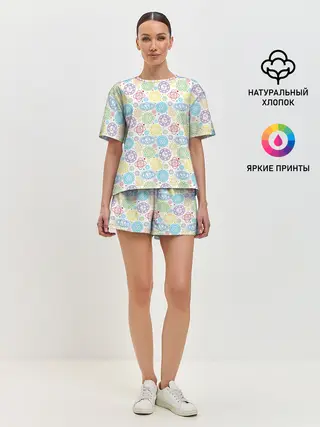Женская пижама с шортами / Чакры