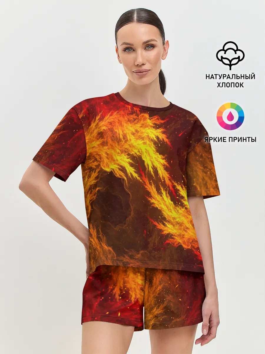 Женская пижама с шортами / Битва огней