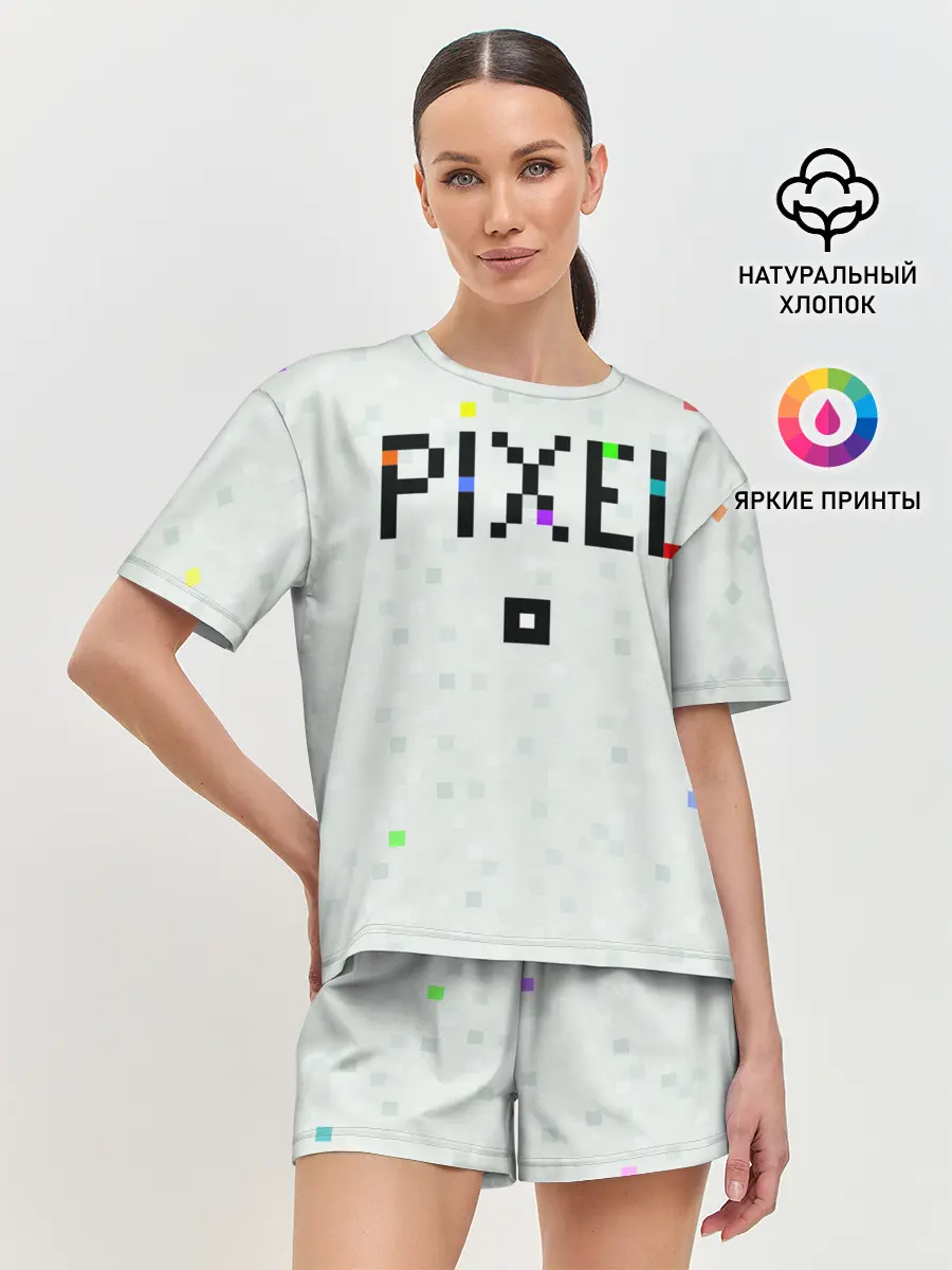 Женская пижама с шортами / Im a Pixel
