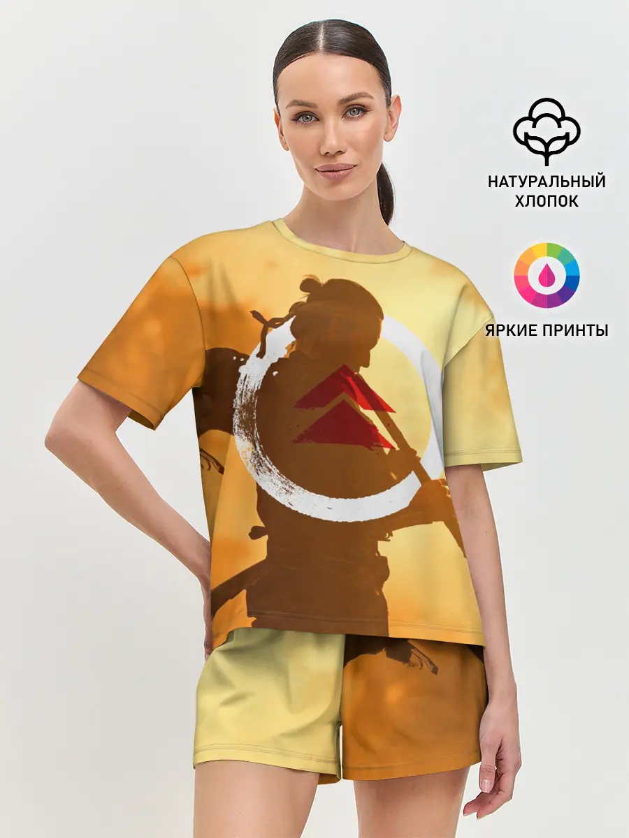 Женская пижама с шортами / Ghost of Tsushima | Jin Sakai