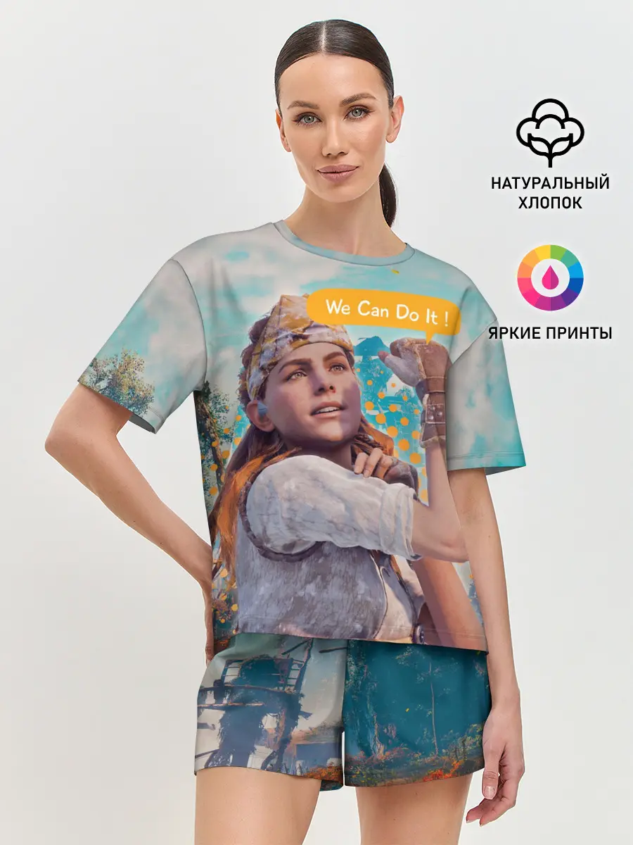 Женская пижама с шортами / HZD | We Can Do It!