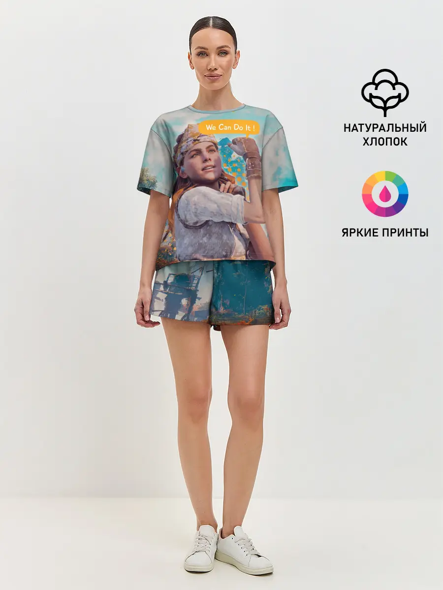 Женская пижама с шортами / HZD | We Can Do It!