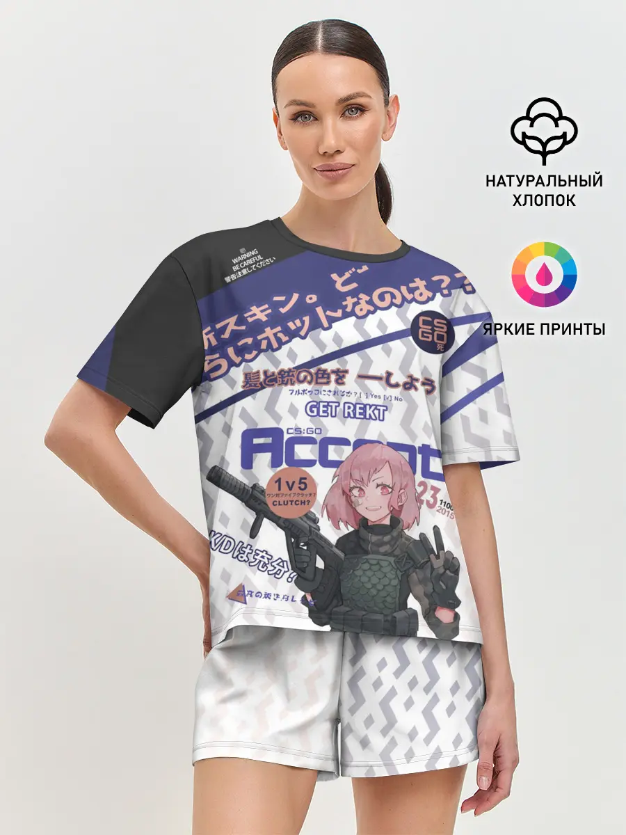 Женская пижама с шортами / AUG - Akihabara | Акихабара