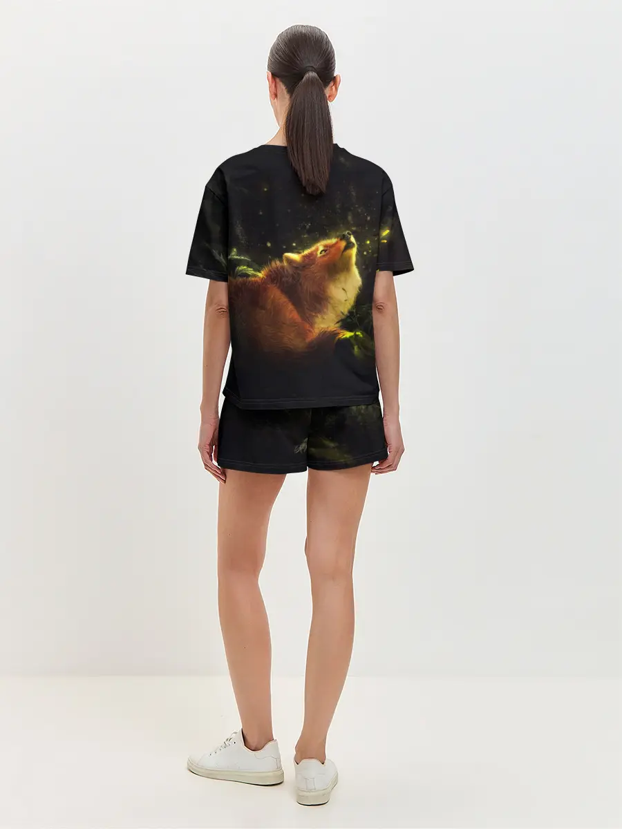 Женская пижама с шортами / Лисица