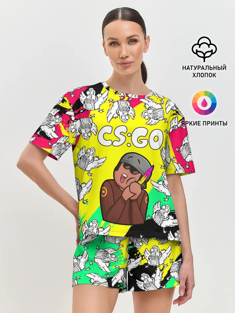 Женская пижама с шортами / CS GO CHICKEN