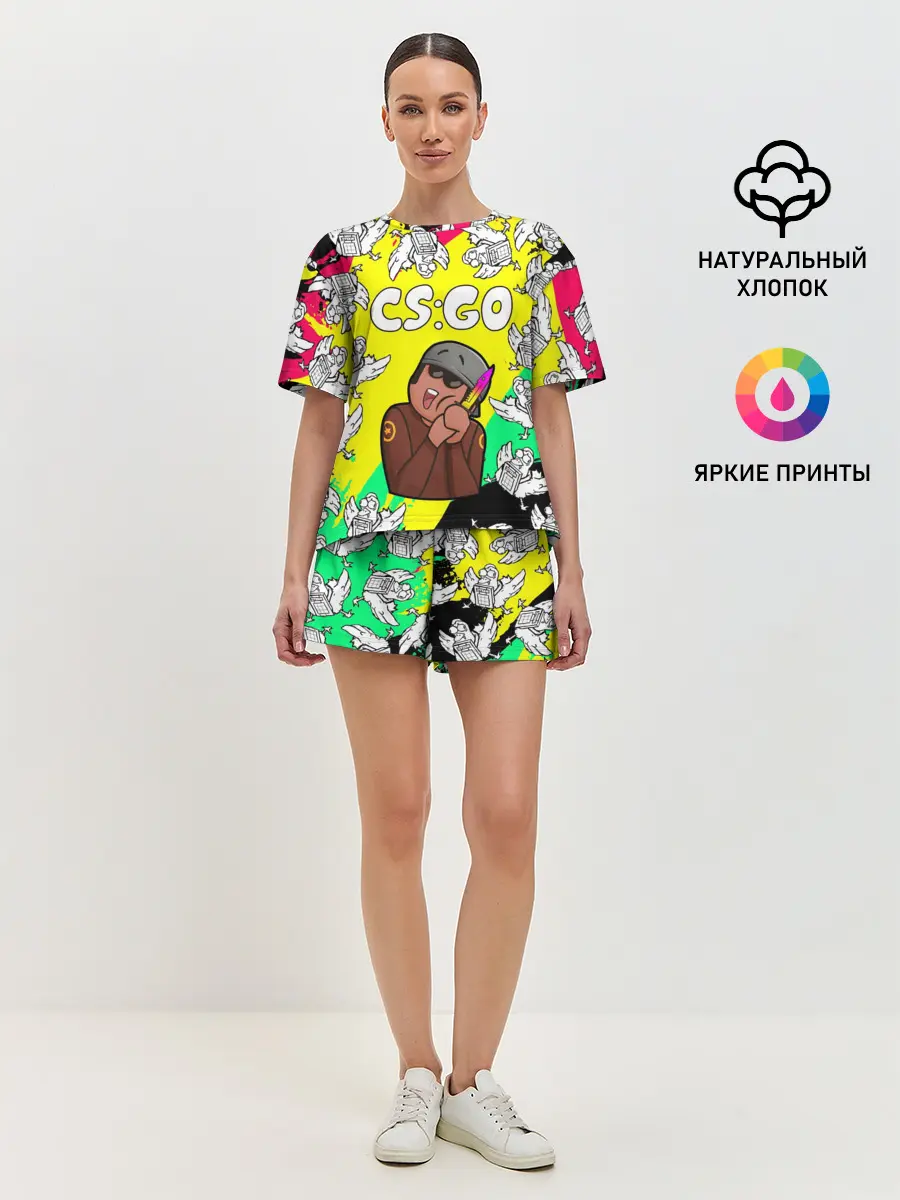 Женская пижама с шортами / CS GO CHICKEN