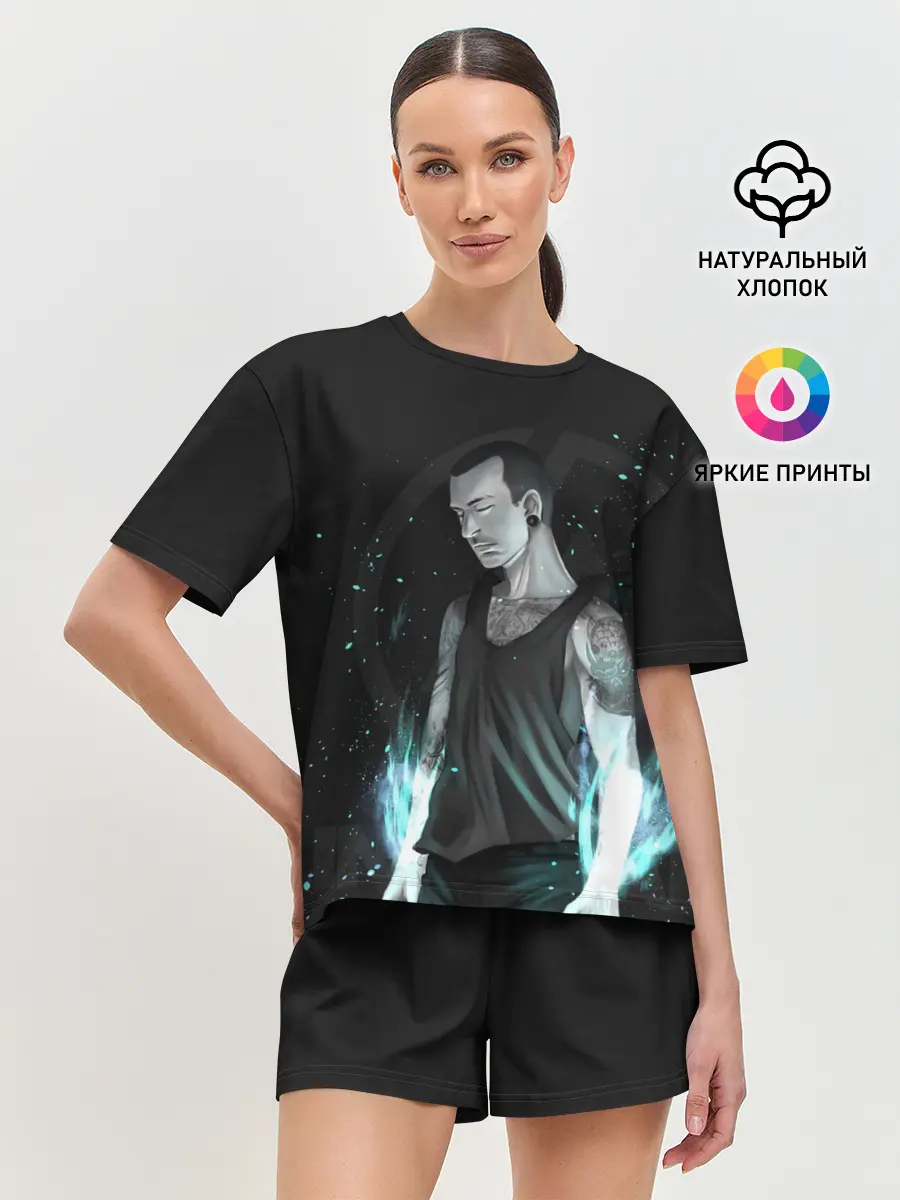 Женская пижама с шортами / Честер Линкин Парк