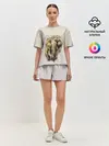 Женская пижама с шортами / акварельный слон брызги