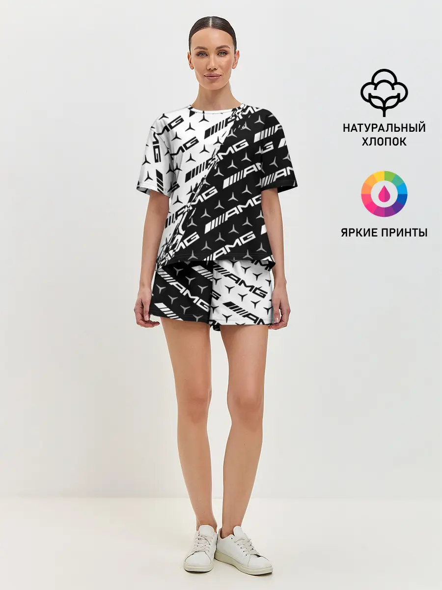 Женская пижама с шортами / MERCEDES BENZ AMG