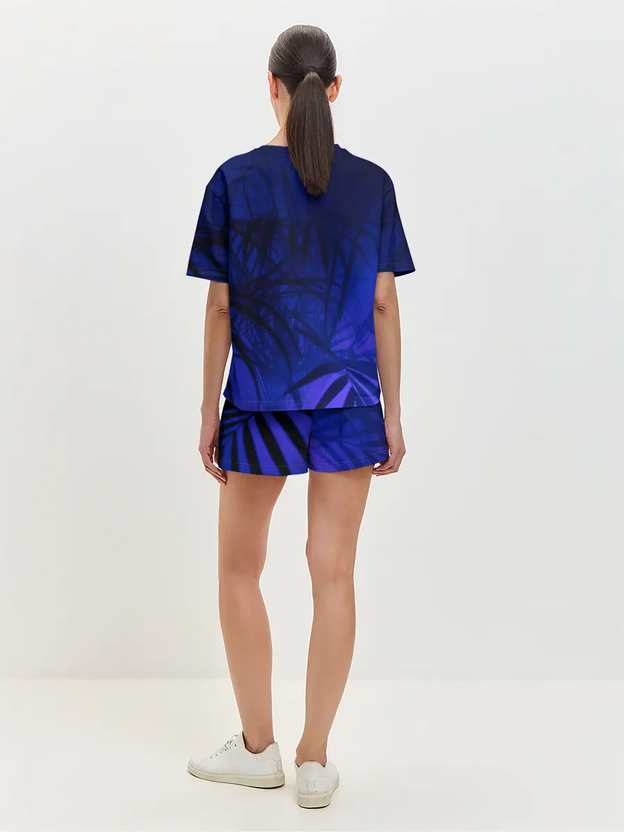 Женская пижама с шортами / Тихие джунгли