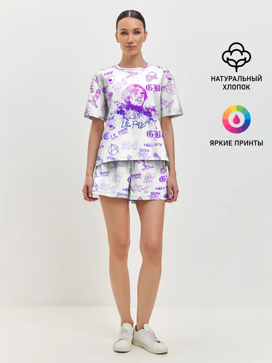 Женская пижама с шортами / LIL PEEP