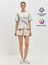 Женская пижама с шортами / мечтай единорог