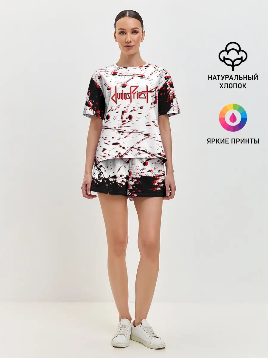 Женская пижама с шортами / Judas Priest: Бог металла