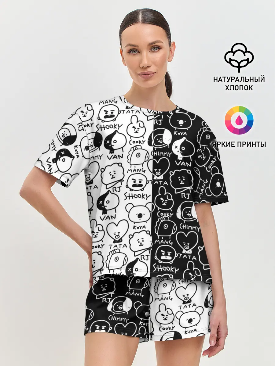 Женская пижама с шортами / BTS | BT21