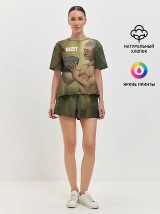 Женская пижама с шортами / Rust