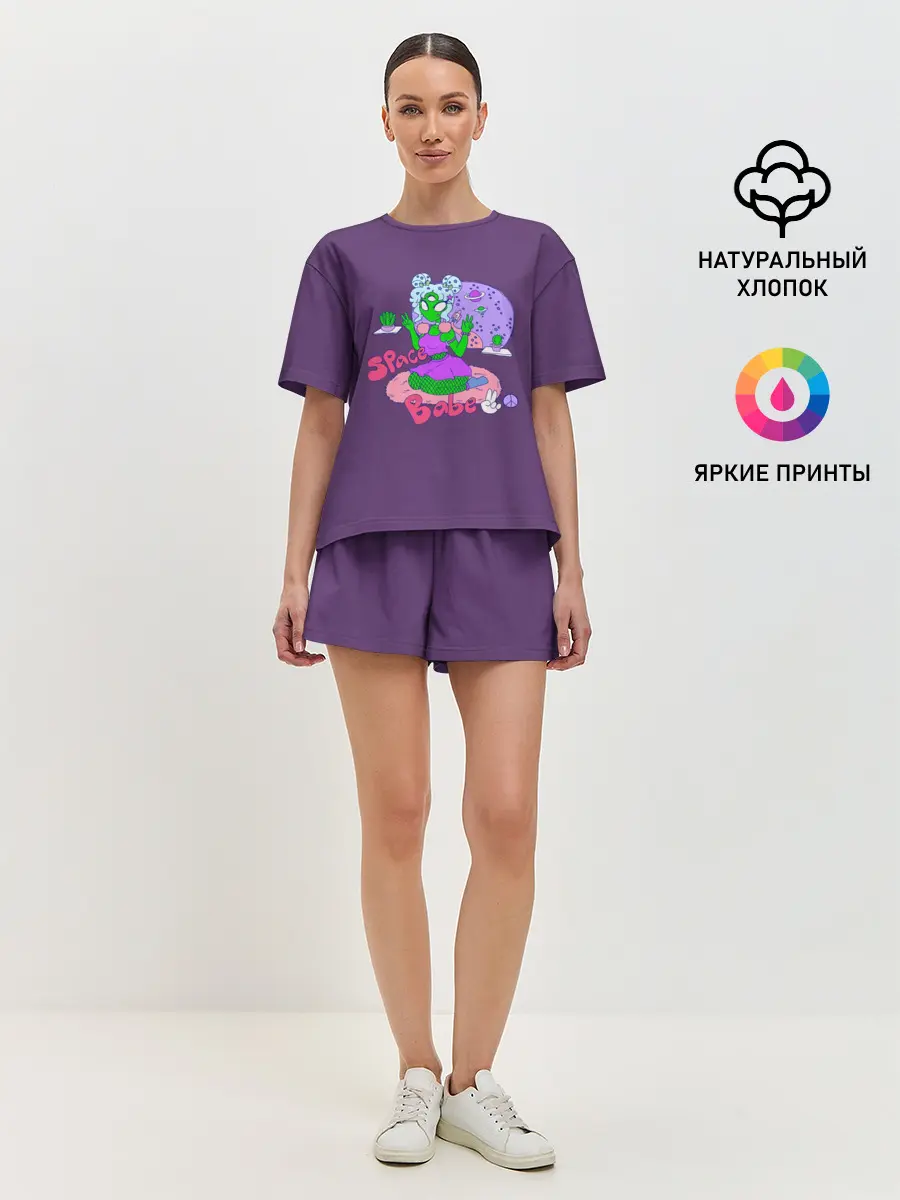 Женская пижама с шортами / Space Babe