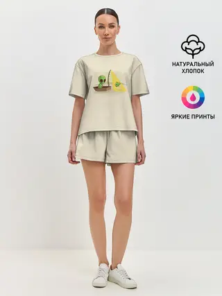 Женская пижама с шортами / Alien Fishing