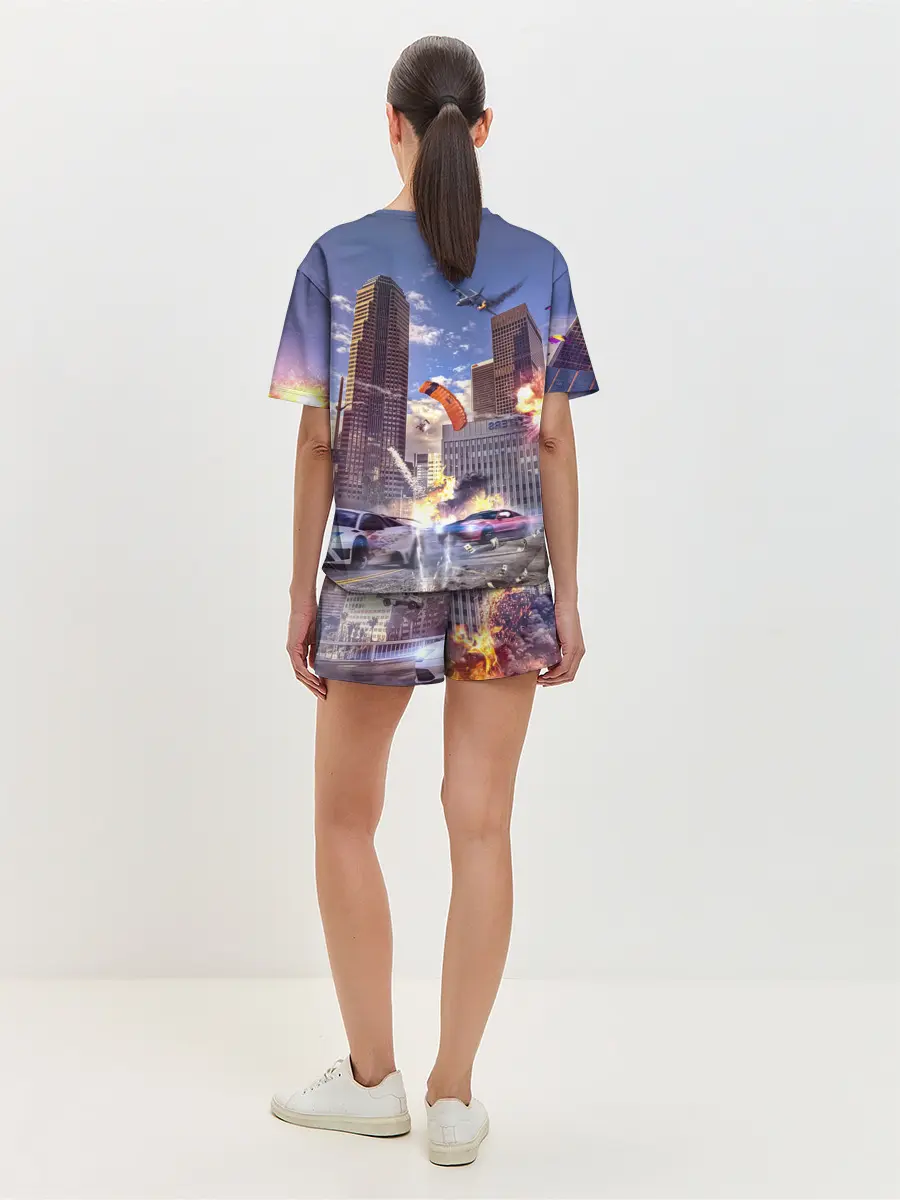 Женская пижама с шортами / ЭКШЕН Grand Theft Auto V