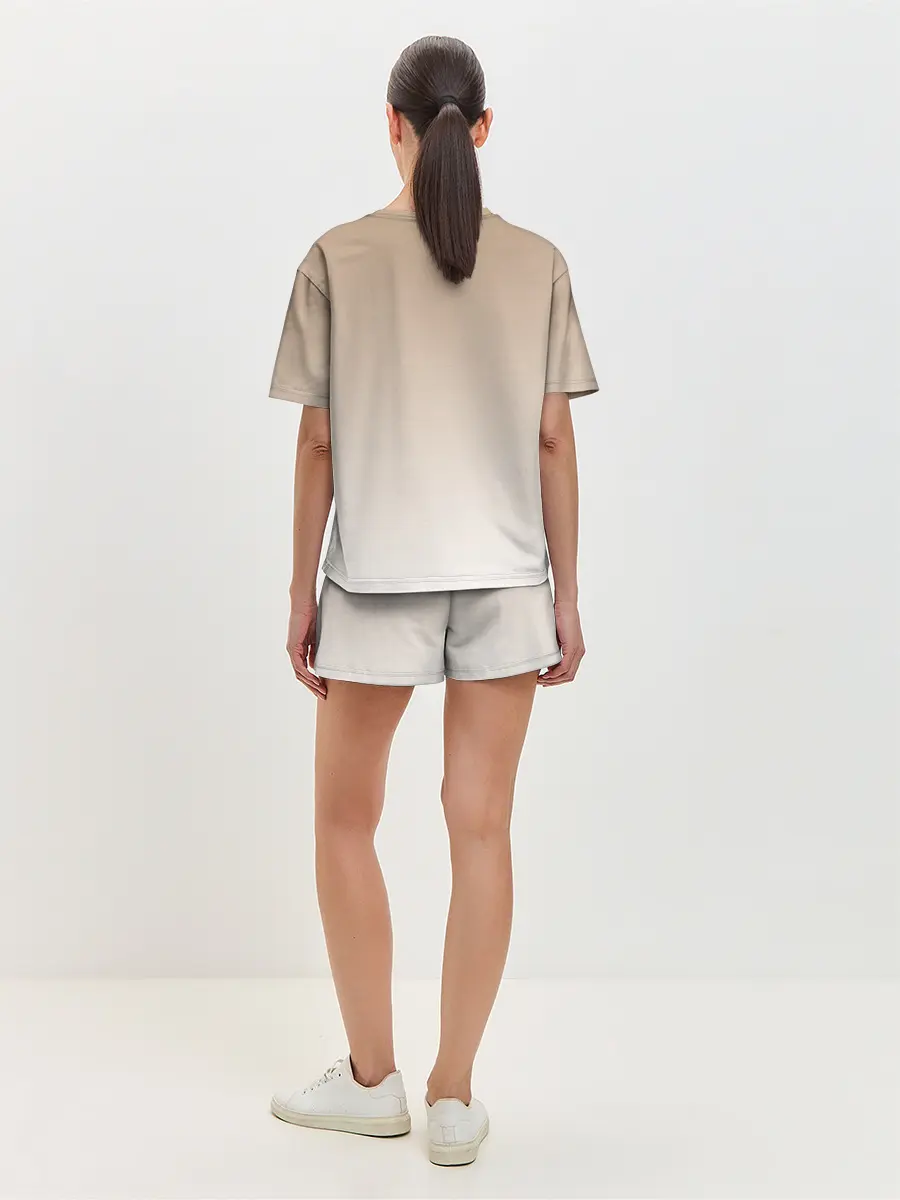 Женская пижама с шортами / сова котик аниме