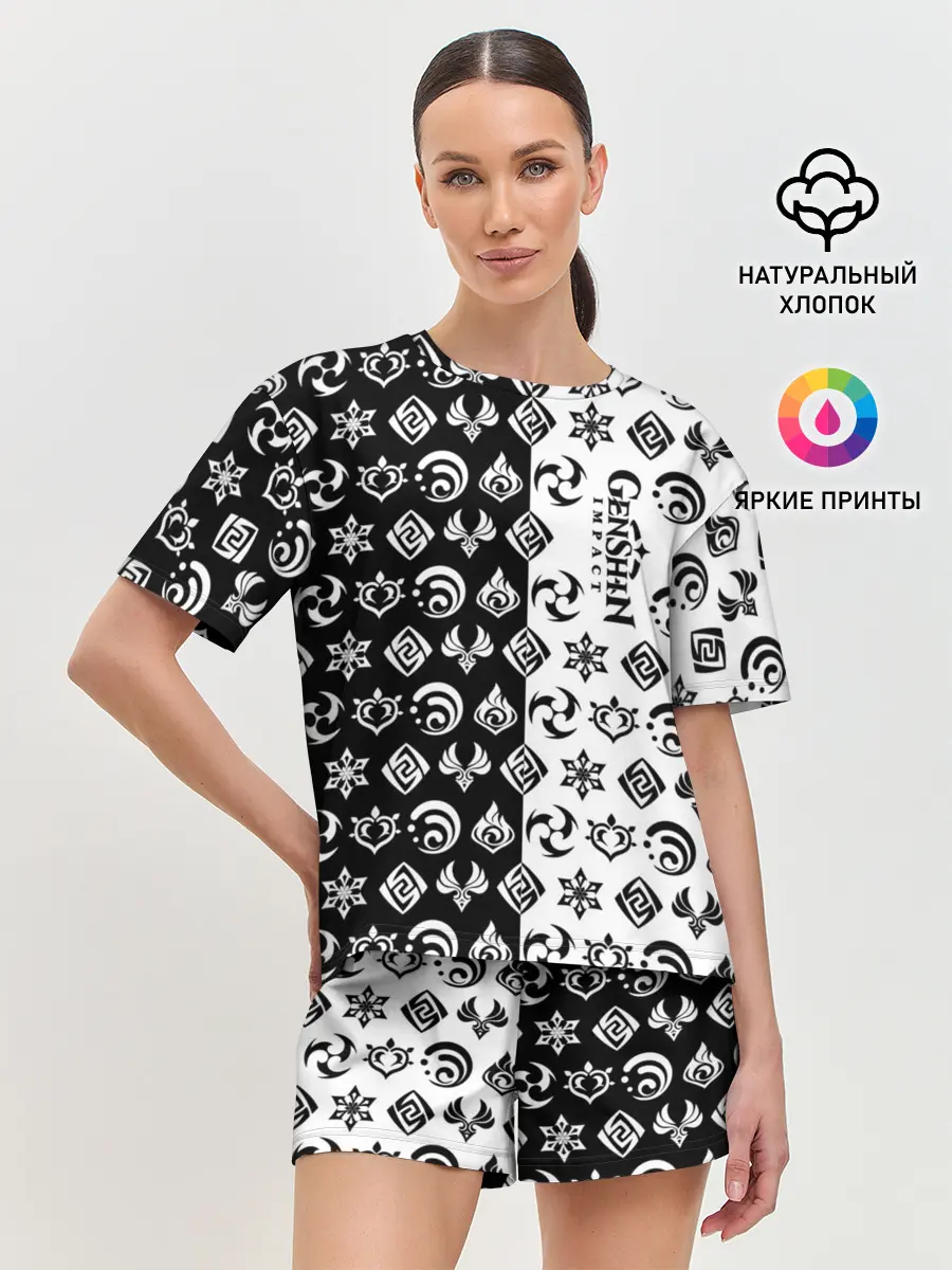 Женская пижама с шортами / Genshin Impact