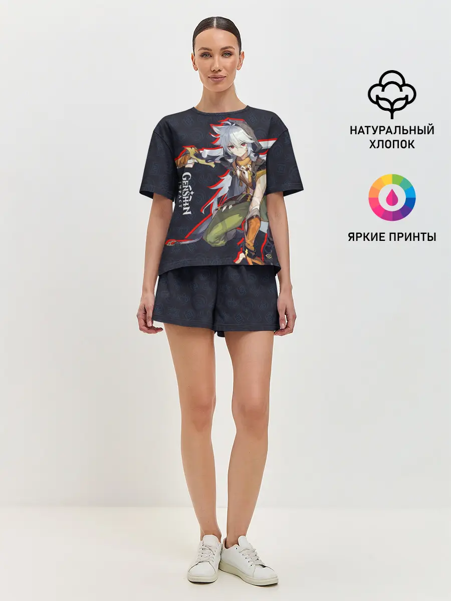 Женская пижама с шортами / Genshin Impact