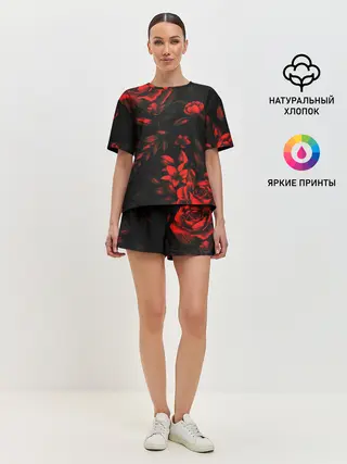 Женская пижама с шортами / ROSES | РОЗЫ