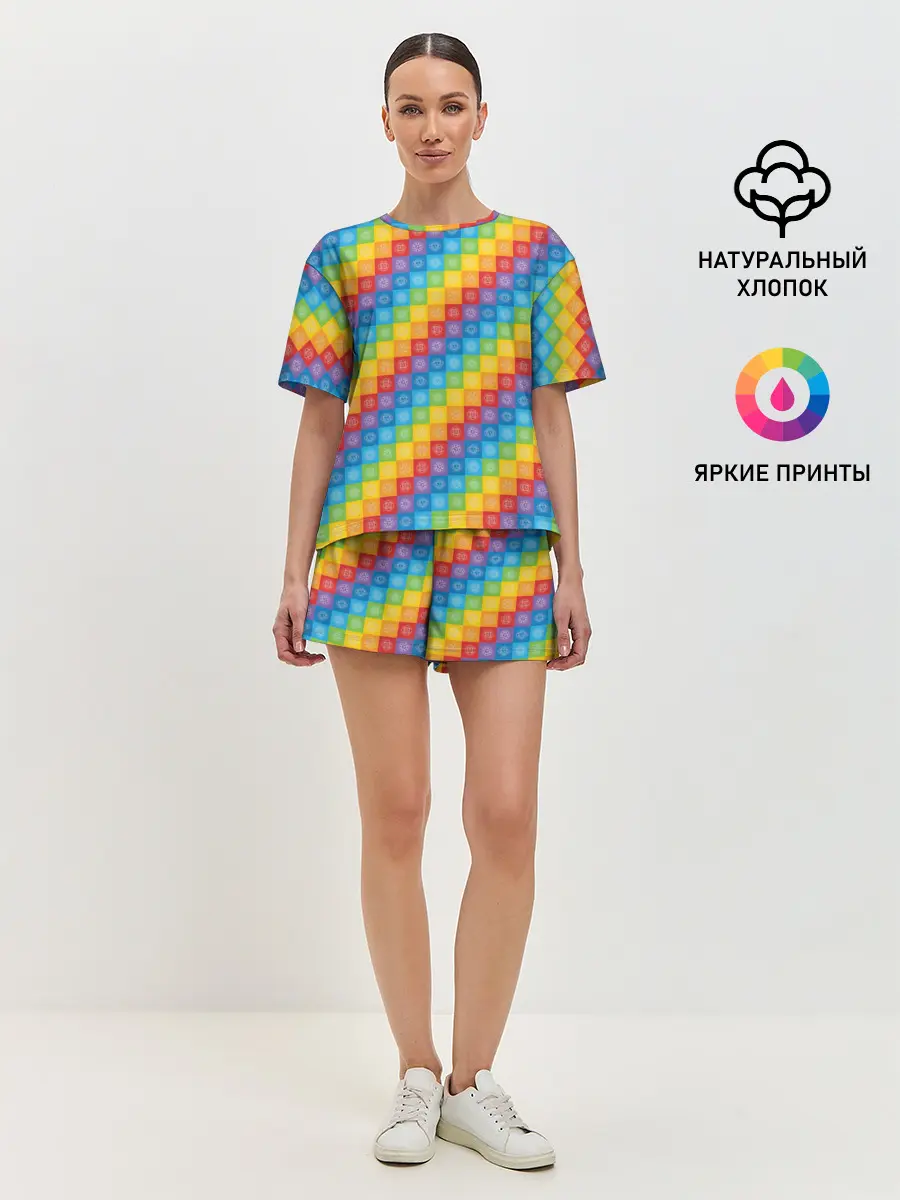 Женская пижама с шортами / Чакры