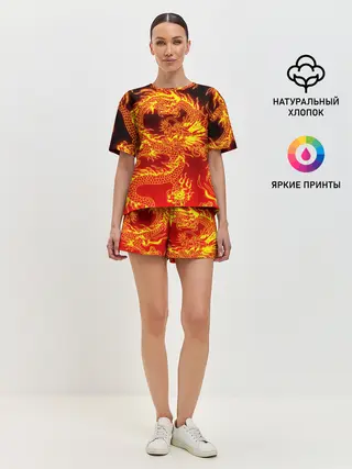 Женская пижама с шортами / ДРАКОН