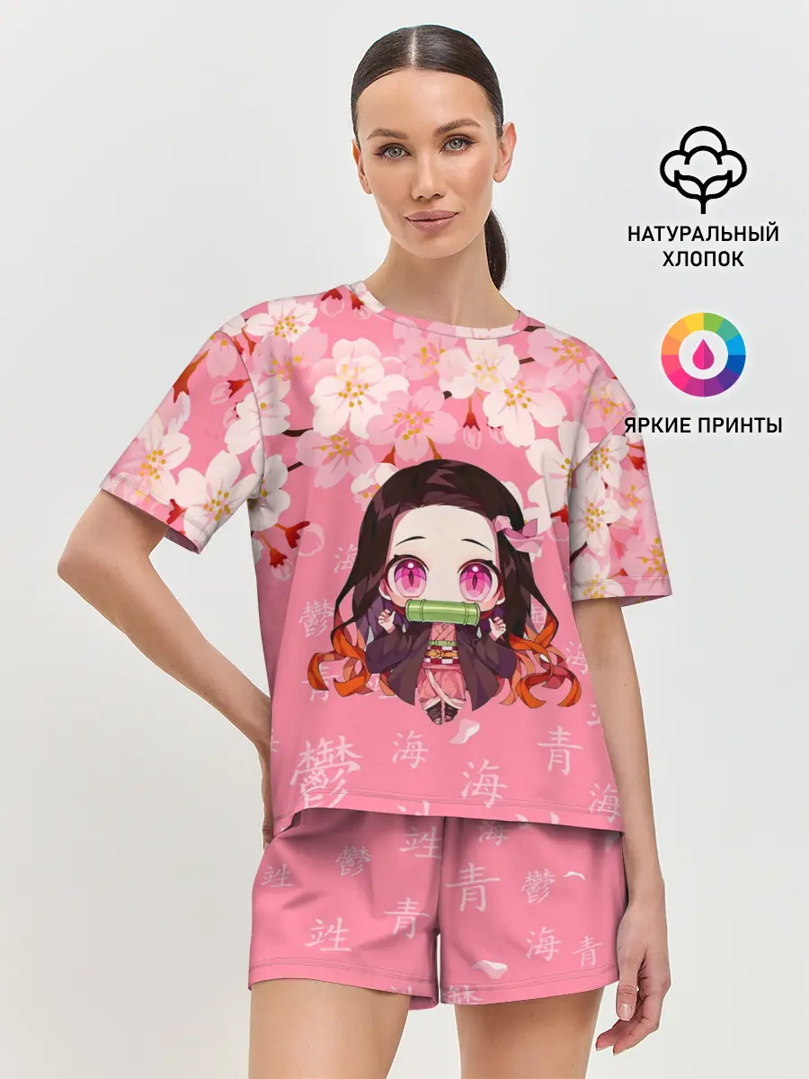 Женская пижама с шортами / НЕЗУКО