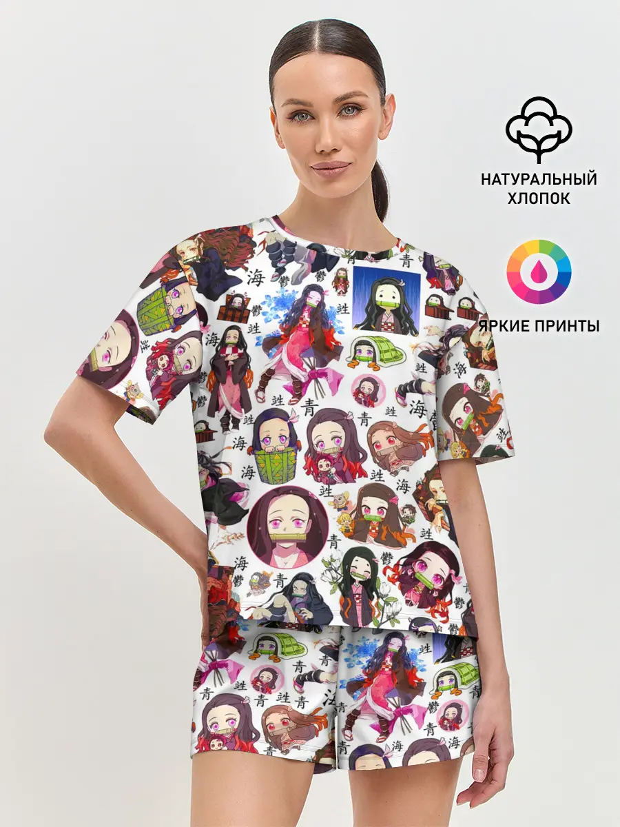 Женская пижама с шортами / НЕЗУКО