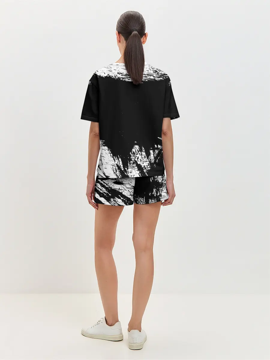 Женская пижама с шортами / Черный Аста Чёрный клевер