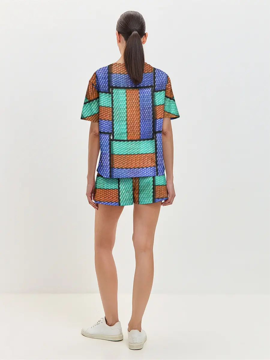 Женская пижама с шортами / Stripes