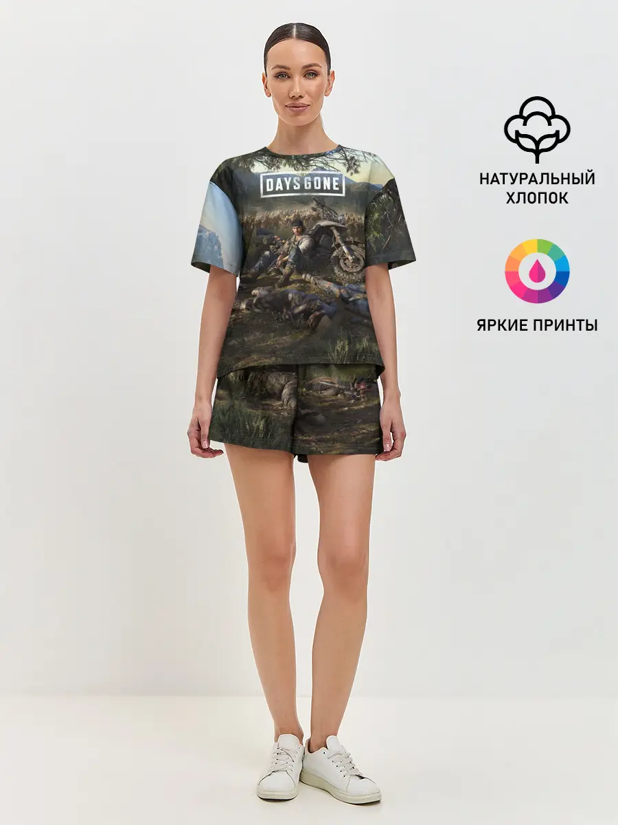 Женская пижама с шортами / Days gone Дикон и толпа фриков