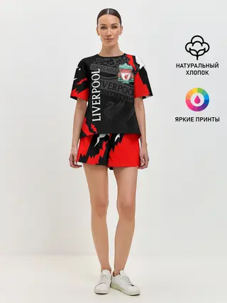 Женская пижама с шортами / LIVERPOOL / ЛИВЕРПУЛЬ / СПОРТ