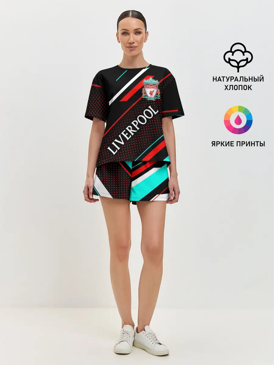 Женская пижама с шортами / LIVERPOOL / ЛИВЕРПУЛЬ / СПОРТ