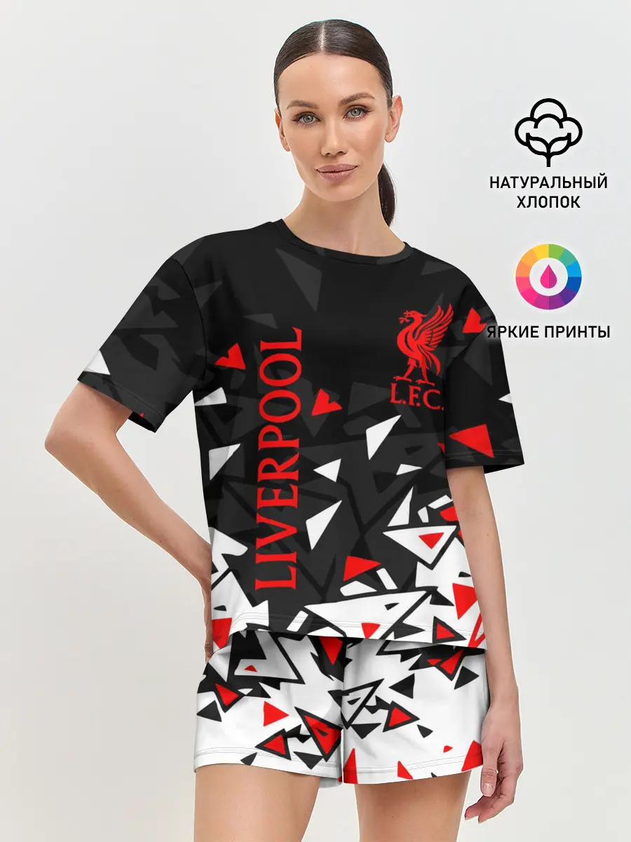 Женская пижама с шортами / LIVERPOOL / ЛИВЕРПУЛЬ