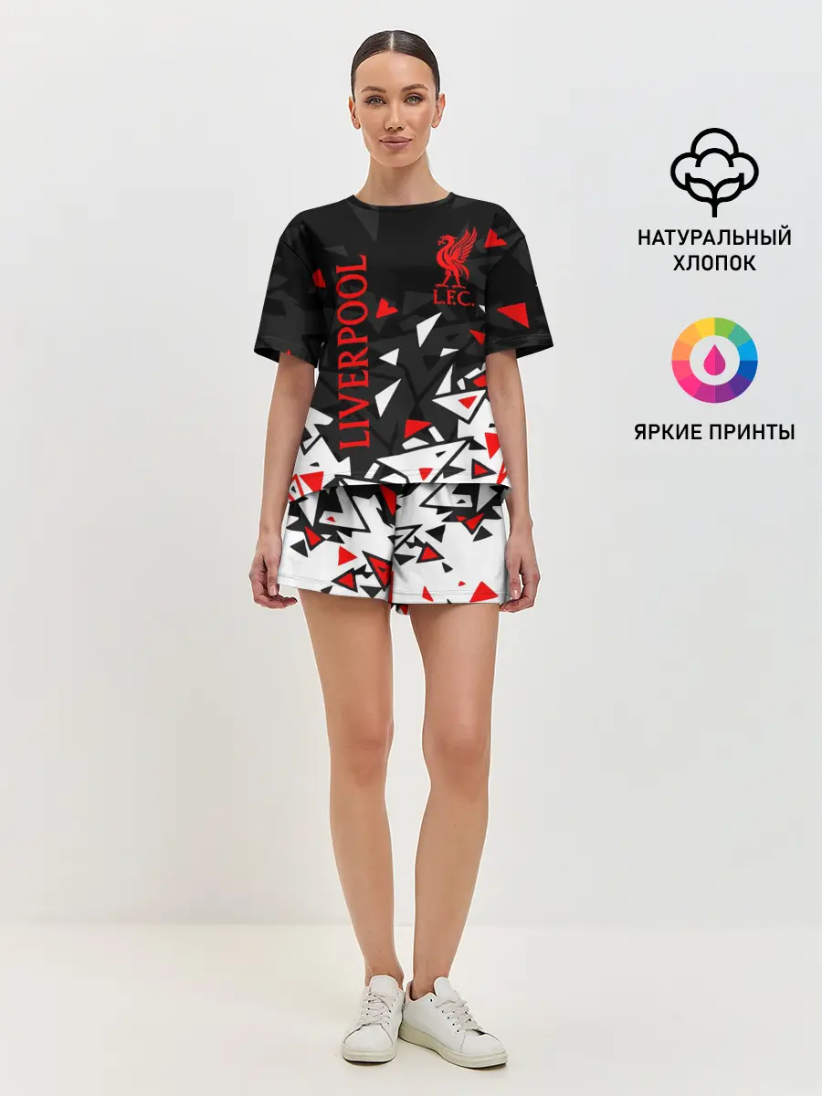 Женская пижама с шортами / LIVERPOOL / ЛИВЕРПУЛЬ