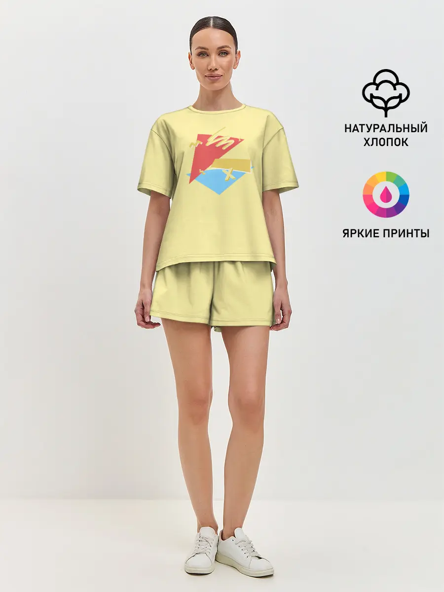 Женская пижама с шортами / ПросТой РисуНок