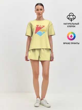 Женская пижама с шортами / ПросТой РисуНок